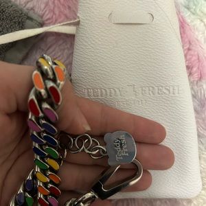 Teddy Fresh Rainbow Enamel Chain Choker